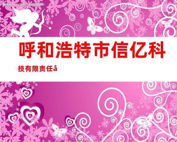 呼和浩特市信亿科技有限责任公司